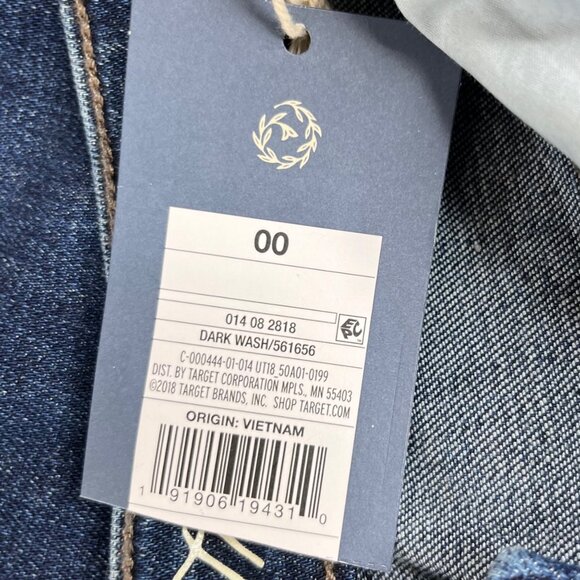 Universal Thread Jeans High Rise Straight Cropped Womens Size 0 New Distressed - Picture 10 of 10